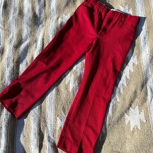 Red/burgundy slacks/Dickies styled pants